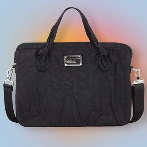 Marc Jacobs Black Quilted Nylon Computer Bag for 13” Laptop FAST FREE SHIPPING